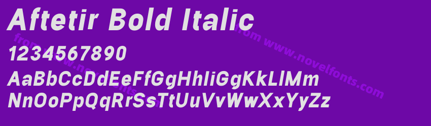 Aftetir Bold ItalicPreview Aftetir Bold ItalicPreview