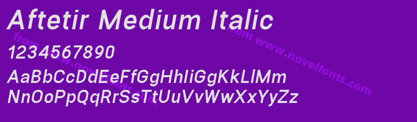 Aftetir Medium ItalicPreview Aftetir Medium ItalicPreview
