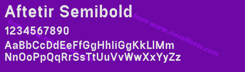 Aftetir SemiboldPreview Aftetir SemiboldPreview