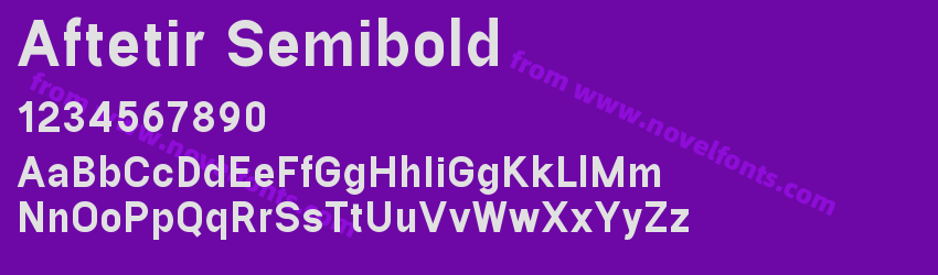 Aftetir SemiboldPreview Aftetir SemiboldPreview