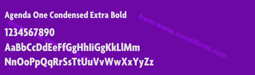 Agenda One Condensed Extra BoldPreview Agenda One Condensed Extra BoldPreview