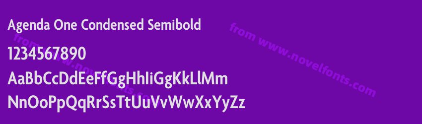Agenda One Condensed SemiboldPreview Agenda One Condensed SemiboldPreview
