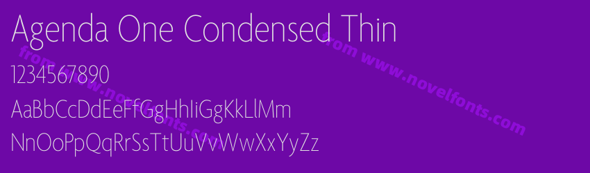 Agenda One Condensed ThinPreview Agenda One Condensed ThinPreview