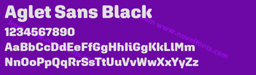 Aglet Sans BlackPreview