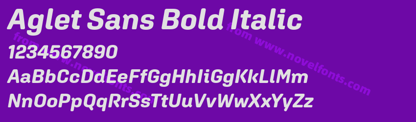 Aglet Sans Bold ItalicPreview Aglet Sans Bold ItalicPreview