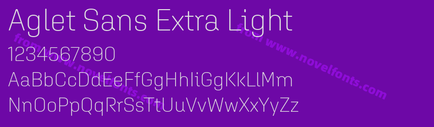 Aglet Sans Extra LightPreview Aglet Sans Extra LightPreview