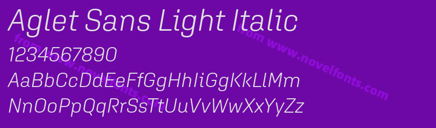 Aglet Sans Light ItalicPreview Aglet Sans Light ItalicPreview