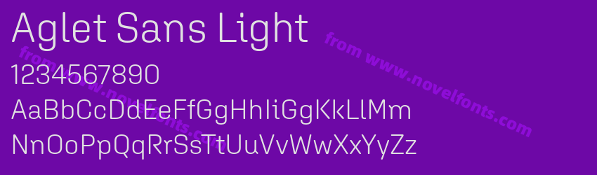 Aglet Sans LightPreview