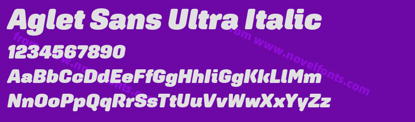 Aglet Sans Ultra ItalicPreview Aglet Sans Ultra ItalicPreview