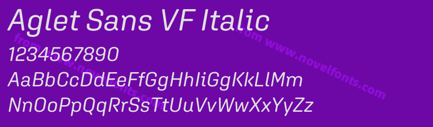 Aglet Sans VF ItalicPreview Aglet Sans VF ItalicPreview