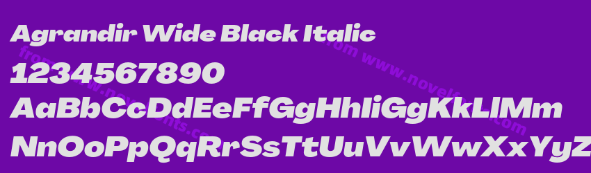 Agrandir Wide Black ItalicPreview Agrandir Wide Black ItalicPreview