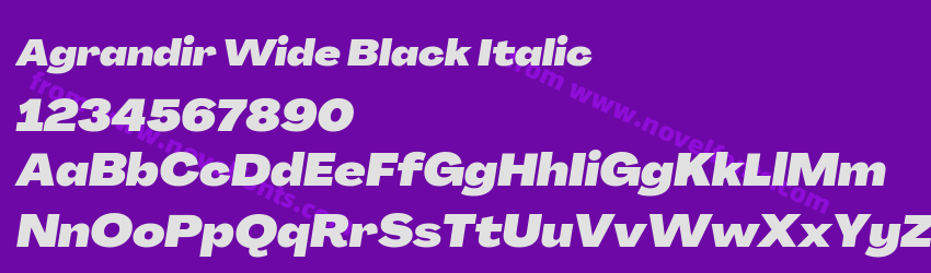 Agrandir Wide Black ItalicPreview Agrandir Wide Black ItalicPreview