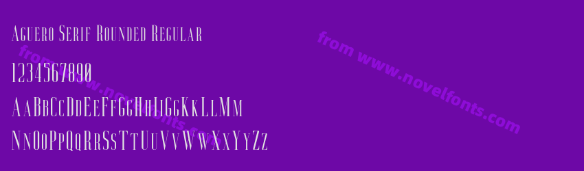 Aguero Serif Rounded RegularPreview Aguero Serif Rounded RegularPreview