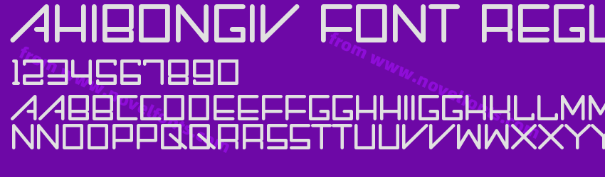 Ahibongiv Font RegularPreview Ahibongiv Font RegularPreview