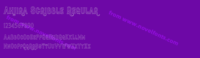 Ahjira Scribble RegularPreview Ahjira Scribble RegularPreview