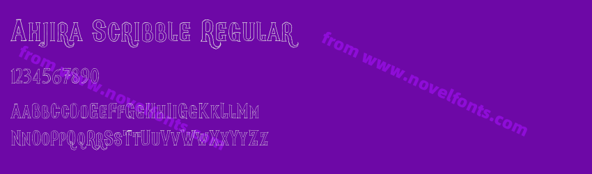 Ahjira Scribble RegularPreview Ahjira Scribble RegularPreview