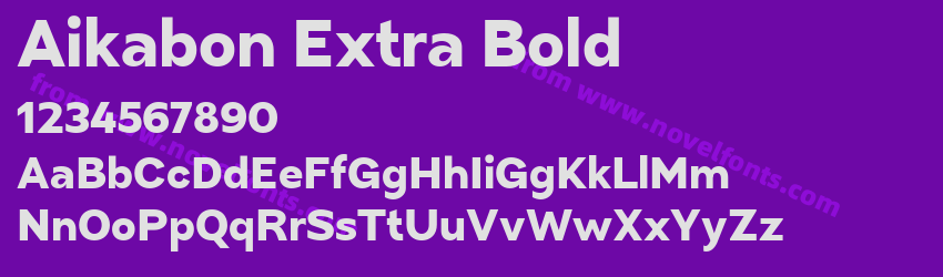 Aikabon Extra BoldPreview Aikabon Extra BoldPreview
