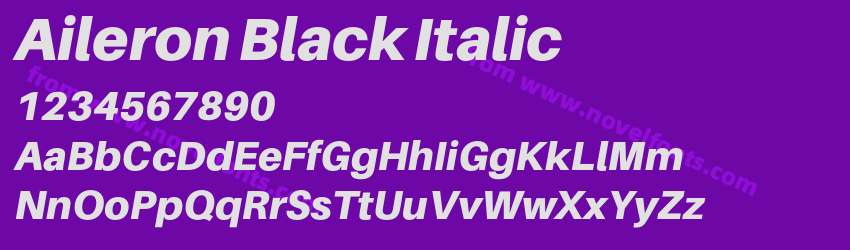 Aileron Black ItalicPreview Aileron Black ItalicPreview