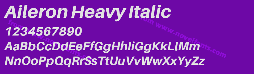 Aileron Heavy ItalicPreview Aileron Heavy ItalicPreview
