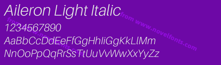 Aileron Light ItalicPreview Aileron Light ItalicPreview