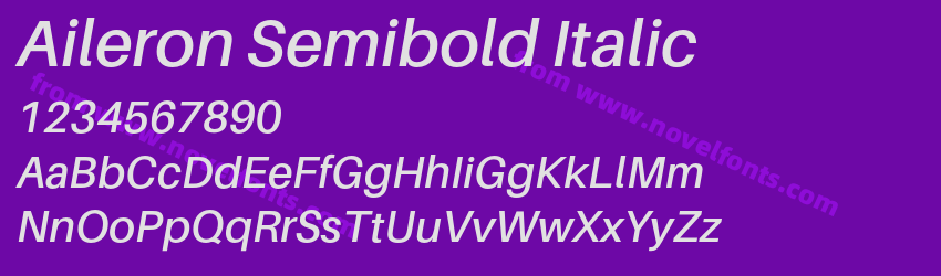 Aileron Semibold ItalicPreview Aileron Semibold ItalicPreview