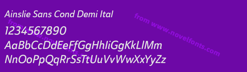 Ainslie Sans Cond Demi ItalPreview Ainslie Sans Cond Demi ItalPreview