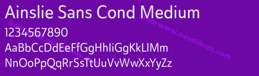 Ainslie Sans Cond MediumPreview Ainslie Sans Cond MediumPreview