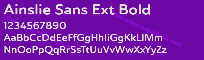 Ainslie Sans Ext BoldPreview