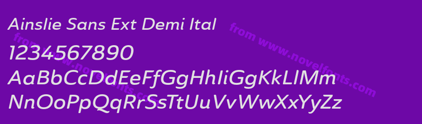 Ainslie Sans Ext Demi ItalPreview Ainslie Sans Ext Demi ItalPreview