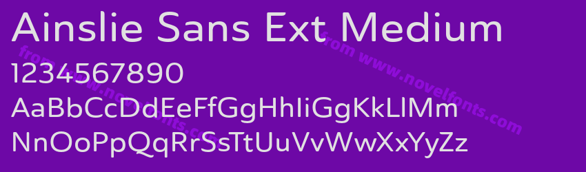 Ainslie Sans Ext MediumPreview