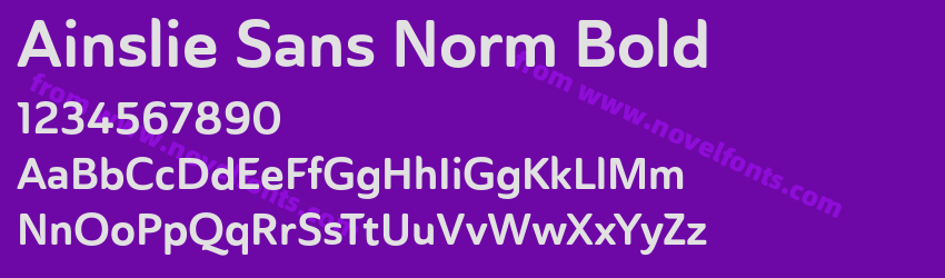 Ainslie Sans Norm BoldPreview Ainslie Sans Norm BoldPreview