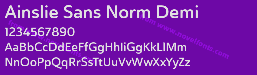 Ainslie Sans Norm DemiPreview Ainslie Sans Norm DemiPreview