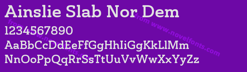 Ainslie Slab Nor DemPreview Ainslie Slab Nor DemPreview