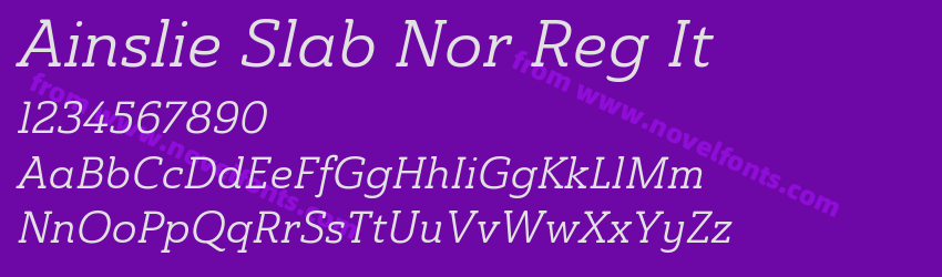 Ainslie Slab Nor Reg ItPreview Ainslie Slab Nor Reg ItPreview