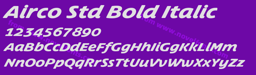 Airco Std Bold ItalicPreview Airco Std Bold ItalicPreview
