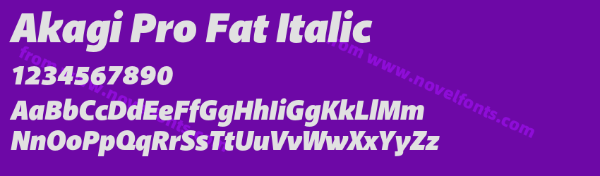 Akagi Pro Fat ItalicPreview