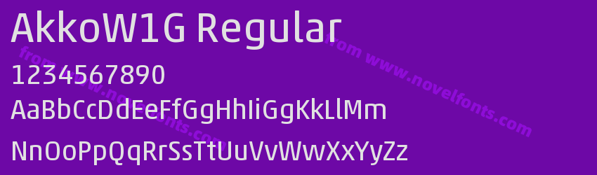 AkkoW1G RegularPreview AkkoW1G RegularPreview