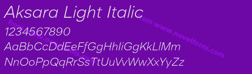 Aksara Light ItalicPreview Aksara Light ItalicPreview