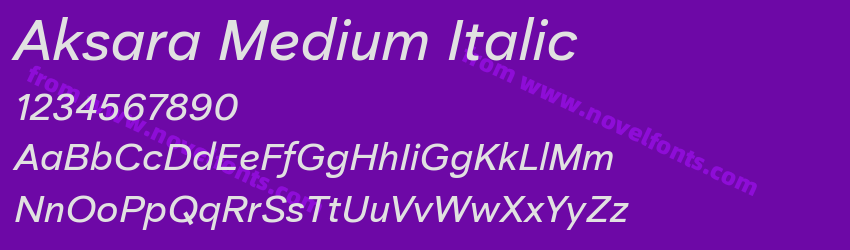Aksara Medium ItalicPreview Aksara Medium ItalicPreview