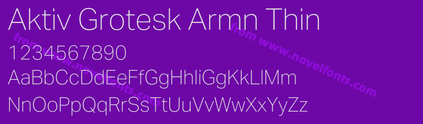Aktiv Grotesk Armn ThinPreview Aktiv Grotesk Armn ThinPreview