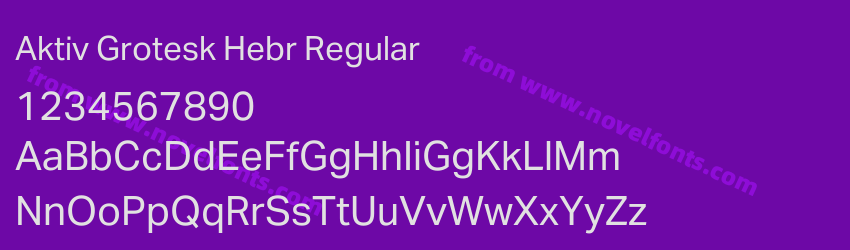 Aktiv Grotesk Hebr RegularPreview