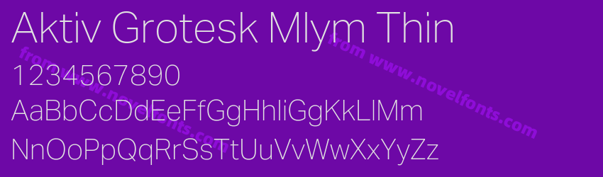Aktiv Grotesk Mlym ThinPreview Aktiv Grotesk Mlym ThinPreview