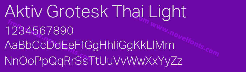 Aktiv Grotesk Thai LightPreview