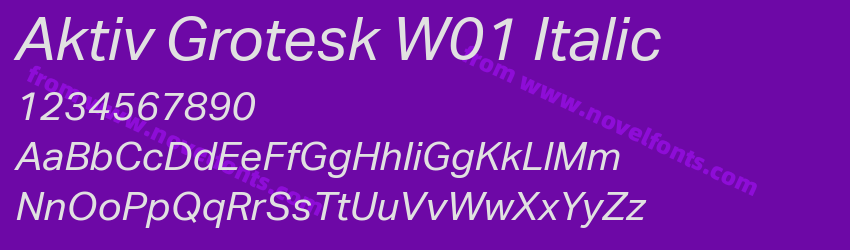 Aktiv Grotesk W01 ItalicPreview Aktiv Grotesk W01 ItalicPreview