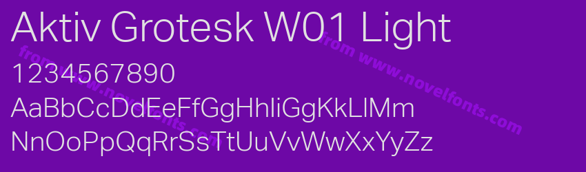 Aktiv Grotesk W01 LightPreview