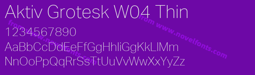 Aktiv Grotesk W04 ThinPreview Aktiv Grotesk W04 ThinPreview