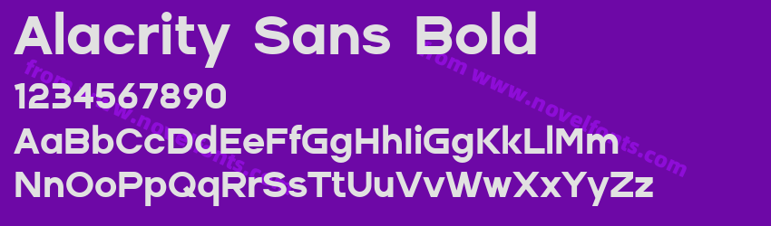 Alacrity Sans BoldPreview Alacrity Sans BoldPreview