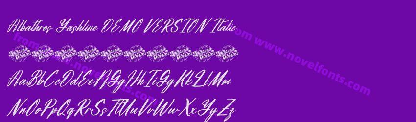 Albathros Yashline DEMO VERSION ItalicPreview Albathros Yashline DEMO VERSION ItalicPreview