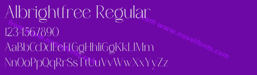 Albrightfree RegularPreview Albrightfree RegularPreview