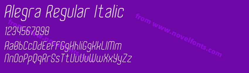Alegra Regular ItalicPreview